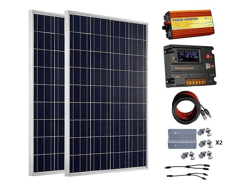 EM petit panneau solaire série A 25W site isolé et charge batterie.